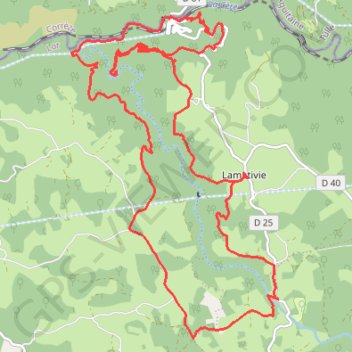 Itinéraire Journée de la Cère-Lamativie, distance, dénivelé, altitude, carte, profil, trace GPS