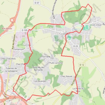 Itinéraire 16-316, distance, dénivelé, altitude, carte, profil, trace GPS