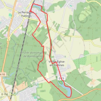 Itinéraire Le Perray-en-Yvelines (La rivière du Roi Soleil) (78 - Yvelines), distance, dénivelé, altitude, carte, profil, trace GPS
