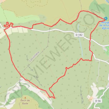 Itinéraire Lauriole et les meulières de Saint-Julien, distance, dénivelé, altitude, carte, profil, trace GPS