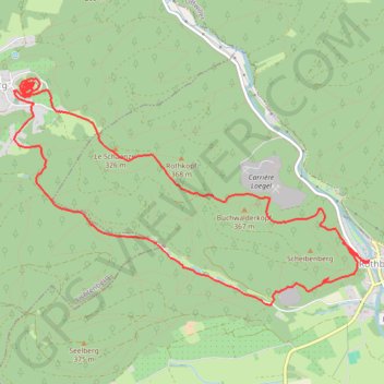 Itinéraire De Rothbach à Lichtenberg, distance, dénivelé, altitude, carte, profil, trace GPS