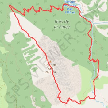 Itinéraire Crêtes de Vars, distance, dénivelé, altitude, carte, profil, trace GPS