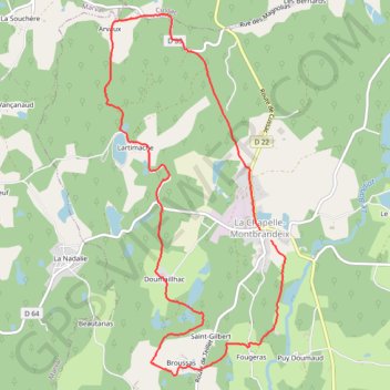 Itinéraire Rando la chapelle, distance, dénivelé, altitude, carte, profil, trace GPS