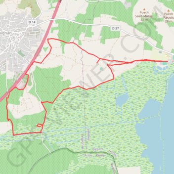 Itinéraire trace, distance, dénivelé, altitude, carte, profil, trace GPS