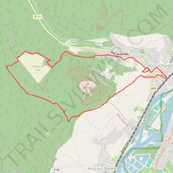 Itinéraire Ars-Gare_Pierre-Qui-Tourne_Geai, distance, dénivelé, altitude, carte, profil, trace GPS