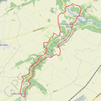 Itinéraire Chalo Saint Mars, distance, dénivelé, altitude, carte, profil, trace GPS