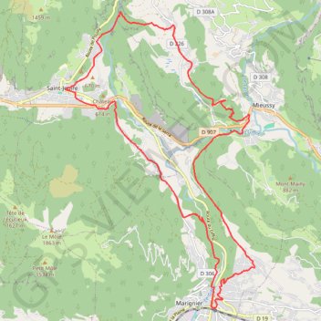 Itinéraire Vallée du Giffre, distance, dénivelé, altitude, carte, profil, trace GPS