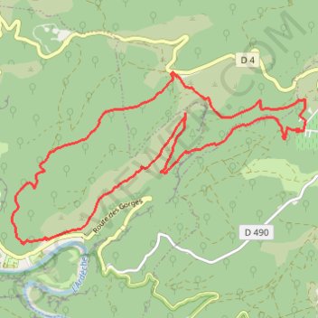 Itinéraire Source et Moulin de Tourre, distance, dénivelé, altitude, carte, profil, trace GPS