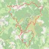 Itinéraire Ganezande Puy des Borderies Le peuch, distance, dénivelé, altitude, carte, profil, trace GPS