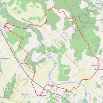 Itinéraire Clion sur seugne 15 kms, distance, dénivelé, altitude, carte, profil, trace GPS