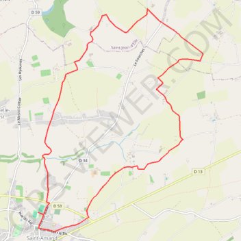 Itinéraire 12KMS, distance, dénivelé, altitude, carte, profil, trace GPS