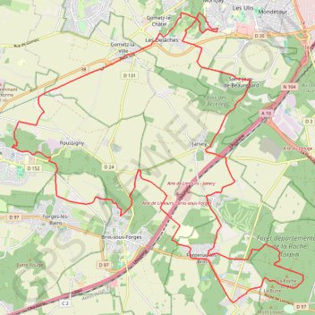 Itinéraire Rando de Saint-Jean-de-Beauregard, distance, dénivelé, altitude, carte, profil, trace GPS