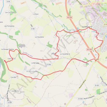 Itinéraire 0 - RANDO PEDESTRE FOOTING 12 kms, distance, dénivelé, altitude, carte, profil, trace GPS