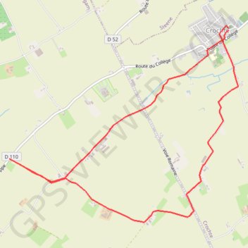 Itinéraire Circuit du Pain - Crochte, distance, dénivelé, altitude, carte, profil, trace GPS