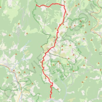 Itinéraire Châtillon Grand Veymont La Coche, distance, dénivelé, altitude, carte, profil, trace GPS