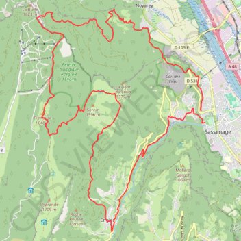 Itinéraire La Sure, distance, dénivelé, altitude, carte, profil, trace GPS