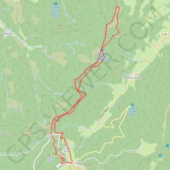 Itinéraire Raquettes vers la Tête du Violu - le Bonhomme, distance, dénivelé, altitude, carte, profil, trace GPS