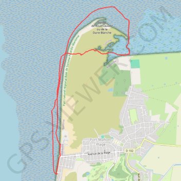 Itinéraire Baie d'Authie - Fort-Mahon, distance, dénivelé, altitude, carte, profil, trace GPS