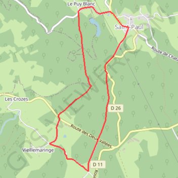 Itinéraire Un jour au Pays des Celtes - Saint-Paul - Pays de Tulle, distance, dénivelé, altitude, carte, profil, trace GPS