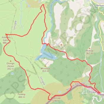 Itinéraire Le circuit d'Ibardin, distance, dénivelé, altitude, carte, profil, trace GPS