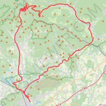 Itinéraire P107 - Ballon d'Alsace depuis Sewen, distance, dénivelé, altitude, carte, profil, trace GPS