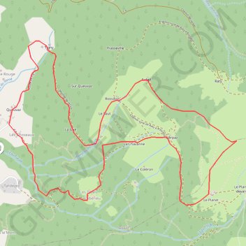 Itinéraire Samoëns, les Rasses au départ de Queuvaz, distance, dénivelé, altitude, carte, profil, trace GPS