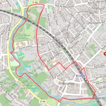 Itinéraire s7-01-au-bord-de-l-yerres-, distance, dénivelé, altitude, carte, profil, trace GPS