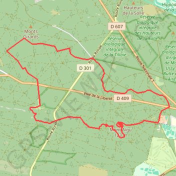 Itinéraire Un tour a la Faisanderie, distance, dénivelé, altitude, carte, profil, trace GPS