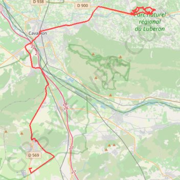 Itinéraire lumieres goult Tracé 25 oct. 2015 10:09:13, distance, dénivelé, altitude, carte, profil, trace GPS