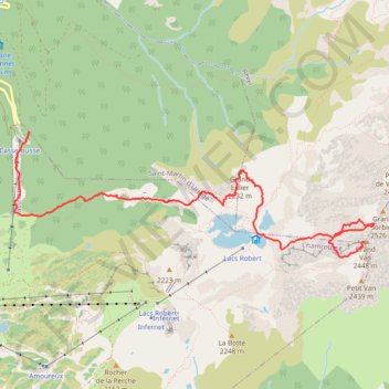 Itinéraire Bouclette au départ de Casserousse, distance, dénivelé, altitude, carte, profil, trace GPS