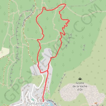 Itinéraire Fontaine de Vaucluse, distance, dénivelé, altitude, carte, profil, trace GPS