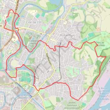Itinéraire Marche à Bischeim, distance, dénivelé, altitude, carte, profil, trace GPS
