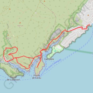 Itinéraire Cassis - Calanque d'En Vau, distance, dénivelé, altitude, carte, profil, trace GPS