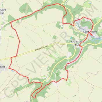 Itinéraire Saint Hilaire Plessis Chalouette, distance, dénivelé, altitude, carte, profil, trace GPS