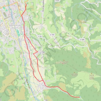Itinéraire Haute Bigorre - La Fontaine de Crastes, distance, dénivelé, altitude, carte, profil, trace GPS