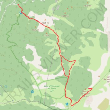 Itinéraire La Coche Carriere romaine, distance, dénivelé, altitude, carte, profil, trace GPS