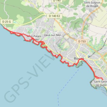 Itinéraire Les falaises royannaises - 13624 - UtagawaVTT.com, distance, dénivelé, altitude, carte, profil, trace GPS