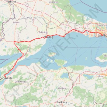 Itinéraire Turquie - Jour 6, distance, dénivelé, altitude, carte, profil, trace GPS