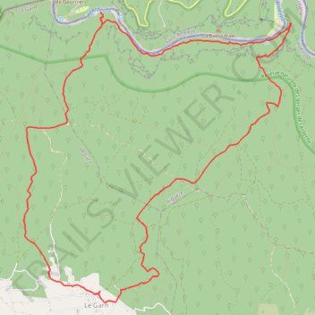 Itinéraire Templier, distance, dénivelé, altitude, carte, profil, trace GPS