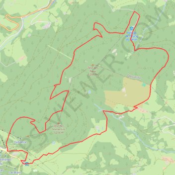 Itinéraire Lac Blanc - Têtes-des-Faux, distance, dénivelé, altitude, carte, profil, trace GPS