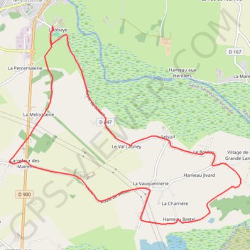 Itinéraire Saint Sauveur le Vicomte, distance, dénivelé, altitude, carte, profil, trace GPS