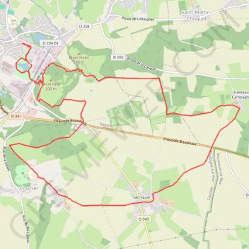 Itinéraire Les Hauts de Desvres, distance, dénivelé, altitude, carte, profil, trace GPS