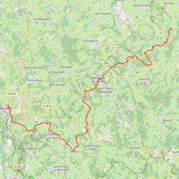 Itinéraire GT_VTT_23_VDef, distance, dénivelé, altitude, carte, profil, trace GPS