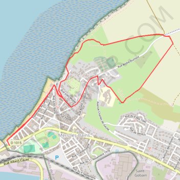 Itinéraire La falaise - Mers-les-Bains, distance, dénivelé, altitude, carte, profil, trace GPS