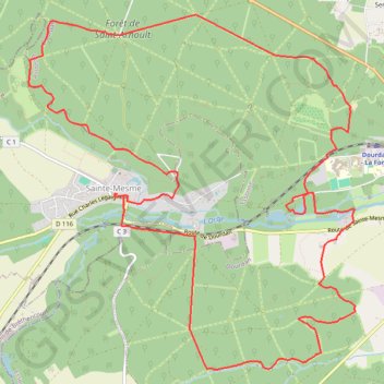 Itinéraire Rando à Sainte Mesme, distance, dénivelé, altitude, carte, profil, trace GPS