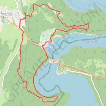 Itinéraire De part et d'autre du Pont de la Pyle, distance, dénivelé, altitude, carte, profil, trace GPS