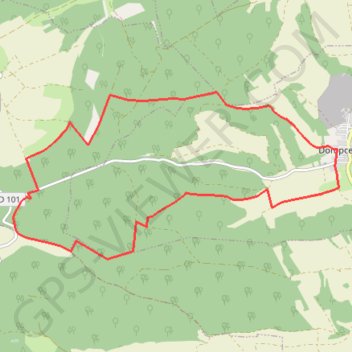 Itinéraire Le vent des forêts, distance, dénivelé, altitude, carte, profil, trace GPS