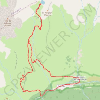 Itinéraire Lac de Labarre (38), distance, dénivelé, altitude, carte, profil, trace GPS