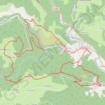 Itinéraire Les Debats Riviere D'Orpra, distance, dénivelé, altitude, carte, profil, trace GPS