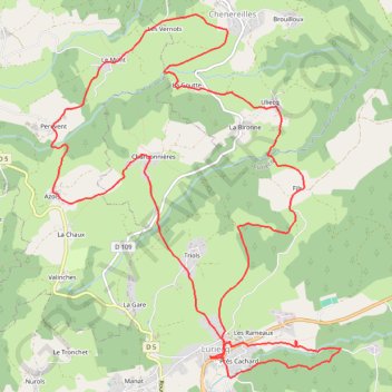 Itinéraire Luriec, distance, dénivelé, altitude, carte, profil, trace GPS